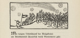 Max Unold. Untitled (Sentry) (headpiece, p. 57) from the periodical  Zeit-Echo. Ein Kriegs-Tagebuch der K&uuml;nstler, vol. 1, no. 5 (Dec 1914). 1914