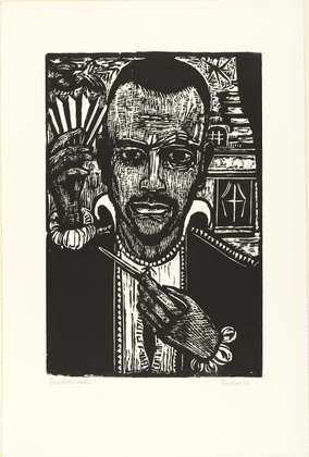 Erich Heckel. Magician (Memory of Paul Klee) (Zauberk&uuml;nstler [Erinnerung an Paul Klee]). 1956