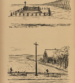 August Gaul. Soldiers' Graves in Poland (Soldatengr&auml;ber in Polen) (plate, p. 235) from the periodical Kriegszeit. K&uuml;nstlerflugbl&auml;tter, vol. 1, no. 59 (Dec 1915). 1915
