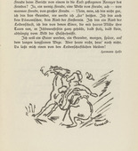 Richard Seewald. Untitled (Horse Balking) (tailpiece, p. 67) from the periodical  Zeit-Echo. Ein Kriegs-Tagebuch der K&uuml;nstler, vol. 1, no. 5 (Dec 1914). 1914