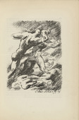 Edwin Scharff. Untitled (Allegory of Men Fighting) (plate, [p. 81]) from the periodical  Zeit-Echo. Ein Kriegs-Tagebuch der K&uuml;nstler, vol. 1, no. 6 (Jan 1915). 1915