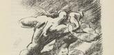 Edwin Scharff. Untitled (Allegory of Men Fighting) (plate, [p. 81]) from the periodical  Zeit-Echo. Ein Kriegs-Tagebuch der K&uuml;nstler, vol. 1, no. 6 (Jan 1915). 1915