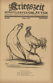 August Gaul. Compulsory Military Service Debate (Wehrpflichtdebatte) (in-text plate, p. 239) from the periodical Kriegszeit. K&uuml;nstlerflugbl&auml;tter, vol. 1, no. 60 (Jan 1916). 1916