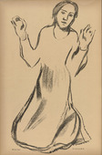 Hedwig Weiss. Longing (Sehnsucht) (plate, p. 240) from the periodical Kriegszeit. K&uuml;nstlerflugbl&auml;tter, vol. 1, no. 60 (Jan 1916). 1916