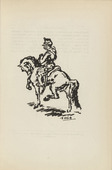 Ren&eacute; Beeh. Untitled (Soldier on a Horse) (plate, [p. 87]) from the periodical  Zeit-Echo. Ein Kriegs-Tagebuch der K&uuml;nstler, vol. 1, no. 6 (Jan 1915). 1915