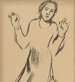 Hedwig Weiss. Longing (Sehnsucht) (plate, p. 240) from the periodical Kriegszeit. K&uuml;nstlerflugbl&auml;tter, vol. 1, no. 60 (Jan 1916). 1916