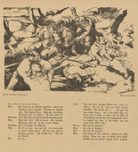 Otto Hettner. Tailpiece (p. 241) from the periodical Kriegszeit. K&uuml;nstlerflugbl&auml;tter, vol. 1, no. 60 (Jan 1916). 1916