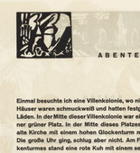 Vasily Kandinsky. Vignette next to "Adventure" (Vignette bei "Abenteuer") (headpiece, folio 45 verso) from Kl&auml;nge (Sounds). (1913)