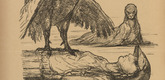 August Gaul. Saloniki-ki-kikeriki (in-text plate, p. 242) from the periodical Kriegszeit. K&uuml;nstlerflugbl&auml;tter, vol. 1, no. 60 (Jan 1916). 1916