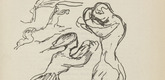 Friedrich Feigl. Untitled (Wailing Woman) (plate [p. 97]) from the periodical  Zeit-Echo. Ein Kriegs-Tagebuch der K&uuml;nstler, vol. 1, no. 7 (Jan 1915). 1915