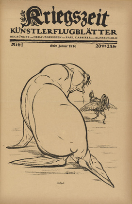 August Gaul. Gallipoli (in-text plate, p. 243) from the periodical Kriegszeit. K&uuml;nstlerflugbl&auml;tter, vol. 1, no. 61 (Jan 1916). 1916