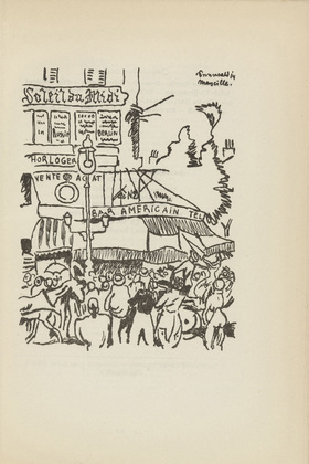 Richard Seewald. Untitled (Marseille) (plate, [p. 103]) from the periodical  Zeit-Echo. Ein Kriegs-Tagebuch der K&uuml;nstler, vol. 1, no. 7 (Jan 1915). 1915