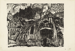 Ernst Ludwig Kirchner. K&ouml;nigstein Railroad Station in the Taunus (Bahnhof K&ouml;nigstein im Taunus). (1916)