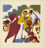 Vasily Kandinsky. All Saints' Day (Allerheiligen) (plate, folio 46) from Kl&auml;nge (Sounds). (1913)