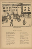 J&oacute;zsef Arp&aacute;d Murmann. Experiences of a Civilian Prisoner in France: Admission (Erlebnisse eines Zivilgefangenen in Frankreich: Einlieferung) (headpiece, p. 244) from the periodical Kriegszeit. K&uuml;nstlerflugbl&auml;tter, vol. 1, no. 61 (Jan 1916). 1916