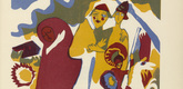 Vasily Kandinsky. All Saints' Day (Allerheiligen) (plate, folio 46) from Kl&auml;nge (Sounds). (1913)