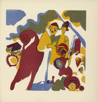 Vasily Kandinsky. All Saints' Day (Allerheiligen) (plate, folio 46) from Kl&auml;nge (Sounds). (1913)