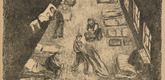 J&oacute;zsef Arp&aacute;d Murmann. Experiences of a Civilian Prisoner in France: Accommodation (Erlebnisse eines Kriegsgefangenen in Frankreich: Unterkunft) (headpiece, p. 245) from the periodical Kriegszeit. K&uuml;nstlerflugbl&auml;tter, vol. 1, no. 61 (Jan 1916). 1916