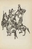 Ren&eacute; Beeh. Untitled (Spahis on Horses) (plate, [p. 121]) from the periodical  Zeit-Echo. Ein Kriegs-Tagebuch der K&uuml;nstler, vol. 1, no. 9 (Feb 1915). 1915