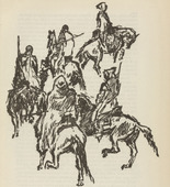 Ren&eacute; Beeh. Untitled (Spahis on Horses) (plate, [p. 121]) from the periodical  Zeit-Echo. Ein Kriegs-Tagebuch der K&uuml;nstler, vol. 1, no. 9 (Feb 1915). 1915
