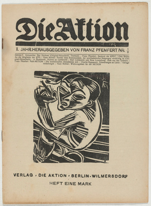 Conrad Felixm&uuml;ller, Hans Richter. Die Aktion, vol. 10, no. 1/2. January 10, 1920