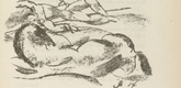 Edwin Scharff. Untitled (Fallen Rider) (tailpiece, p. 123) from the periodical  Zeit-Echo. Ein Kriegs-Tagebuch der K&uuml;nstler, vol. 1, no. 9 (Feb 1915). 1915