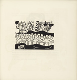 Vasily Kandinsky. The Baptized (T&auml;uflinge) (plate, folio 47) from Kl&auml;nge (Sounds). (1913)