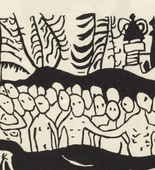 Vasily Kandinsky. The Baptized (T&auml;uflinge) (plate, folio 47) from Kl&auml;nge (Sounds). (1913)