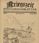 August Gaul. The 'Good Shepherd' Nikita (Der "gute Hirt" Nikita) (in-text plate, p. 247) from the periodical Kriegszeit. K&uuml;nstlerflugbl&auml;tter, vol. 1, no. 62 (Middle of Feb 1916). 1916