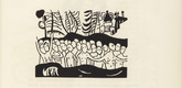Vasily Kandinsky. The Baptized (T&auml;uflinge) (plate, folio 47) from Kl&auml;nge (Sounds). (1913)