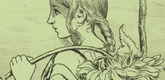 Hans Thoma. Sunflower Girl (Sonnenblumenm&auml;dchen). 1897, published 1899-1900