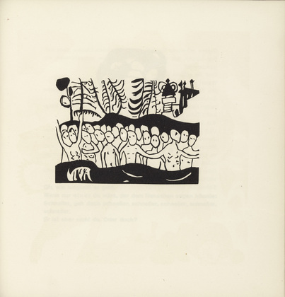 Vasily Kandinsky. The Baptized (T&auml;uflinge) (plate, folio 47) from Kl&auml;nge (Sounds). (1913)
