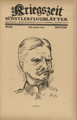 Friedrich Feigl. Mackensen (in-text plate, p. 251) from the periodical Kriegszeit. K&uuml;nstlerflugbl&auml;tter, vol. 1, no. 63 (Feb 1916). 1916