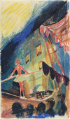 August Macke. Tightrope Walker I (Seilt&auml;nzer I). (1913-14)