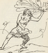 Franz Reinhardt. Untitled (David with Sling) (plate, [p. 149]) from the periodical  Zeit-Echo. Ein Kriegs-Tagebuch der K&uuml;nstler, vol. 1, no. 10 (Mar 1915). 1915