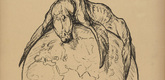August Gaul. It's No Longer Enough! (Es langt nicht mehr) (in-text plate, p. 255) from the periodical Kriegszeit. K&uuml;nstlerflugbl&auml;tter, vol. 1, no. 64/65 (March 1916). 1916