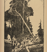 Carl Olof Petersen. French Prisoners at Work (Franz&ouml;sische Gefangene bei der Arbeit) (plate, p. 256) from the periodical Kriegszeit. K&uuml;nstlerflugbl&auml;tter, vol. 1, no. 64/65 (March 1916). 1916