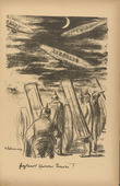 Max Liebermann. England's Bad Dream (Englands schwerer Traum) (plate, p. 23) from the periodical Kriegszeit. K&uuml;nstlerflugbl&auml;tter, vol. 1, no. 6 (30 Sept 1914). 1914