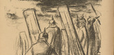 Max Liebermann. England's Bad Dream (Englands schwerer Traum) (plate, p. 23) from the periodical Kriegszeit. K&uuml;nstlerflugbl&auml;tter, vol. 1, no. 6 (30 Sept 1914). 1914