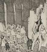 Lyonel Feininger. The Disparagers (Die H&ouml;hnenden). 1911