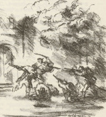 Werner Paul Schmidt. Untitled (Close Quarter Combat) (plate, [p. 167]) from the periodical  Zeit-Echo. Ein Kriegs-Tagebuch der K&uuml;nstler, vol. 1, no. 11 (Mar 1915). 1915