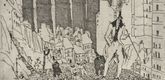 Lyonel Feininger. The Disparagers (Die H&ouml;hnenden). 1911