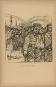 Otto Hamel. Transport of the Wounded (Verwundeteten-Transport) (plate, p. 258) from the periodical Kriegszeit. K&uuml;nstlerflugbl&auml;tter, vol. 1, no. 64/65 (March 1916). 1916
