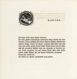 Vasily Kandinsky. Vignette next to "Leaves" (Vignette bei "Bl&auml;tter") (plate, folio 52) from Kl&auml;nge (Sounds). (1913)