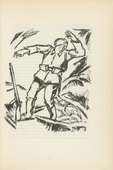 Karl Caspar. Untitled (Hit Soldier) (plate, [p. 173]) from the periodical  Zeit-Echo. Ein Kriegs-Tagebuch der K&uuml;nstler, vol. 1, no. 12 (Apr 1915). 1915