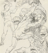 Adolf Ferdinand Schinnerer. Untitled (Battle with the Hydra) (plate, [p. 177]) from the periodical  Zeit-Echo. Ein Kriegs-Tagebuch der K&uuml;nstler, vol. 1, no. 12 (Apr 1915). 1915