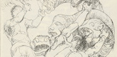 Adolf Ferdinand Schinnerer. Untitled (Battle with the Hydra) (plate, [p. 177]) from the periodical  Zeit-Echo. Ein Kriegs-Tagebuch der K&uuml;nstler, vol. 1, no. 12 (Apr 1915). 1915