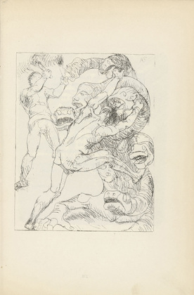 Adolf Ferdinand Schinnerer. Untitled (Battle with the Hydra) (plate, [p. 177]) from the periodical  Zeit-Echo. Ein Kriegs-Tagebuch der K&uuml;nstler, vol. 1, no. 12 (Apr 1915). 1915