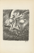 Edwin Scharff. Untitled (Mongol's Head) (plate, [p. 179]) from the periodical  Zeit-Echo. Ein Kriegs-Tagebuch der K&uuml;nstler, vol. 1, no. 12 (Apr 1915). 1915