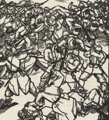 Max Unold. Untitled (Battle Turmoil) (plate, [p. 211]) from the periodical  Zeit-Echo. Ein Kriegs-Tagebuch der K&uuml;nstler, vol. 1, no. 14 (May 1915). 1915